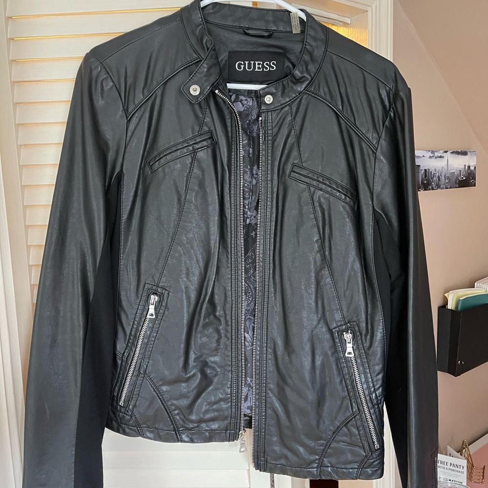 Women’s Guess Leather Jacket